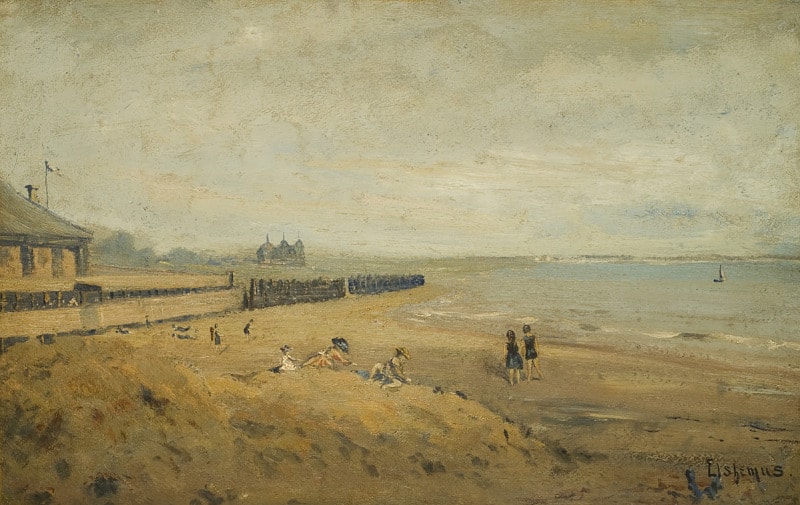 Coney Island painting by Louis Eilshemius circa 1909