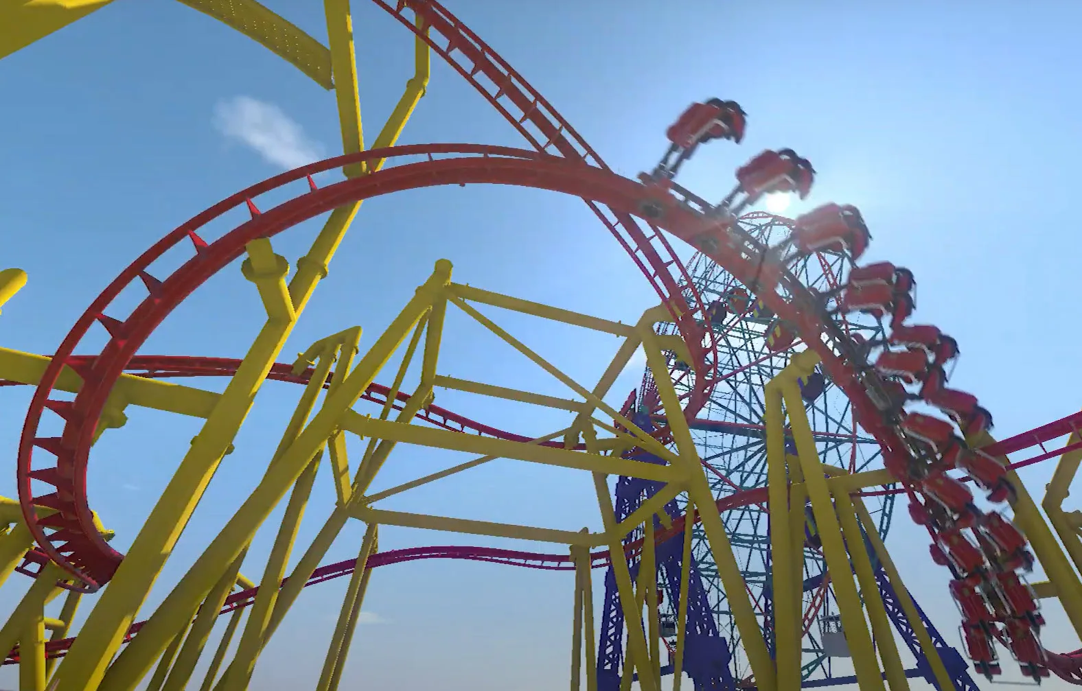 Phoenix Roller Coaster Digital Rendering