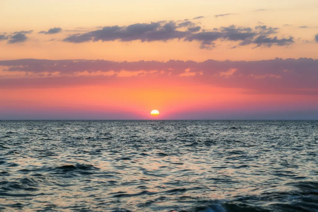 Sunrise Over The Ocean